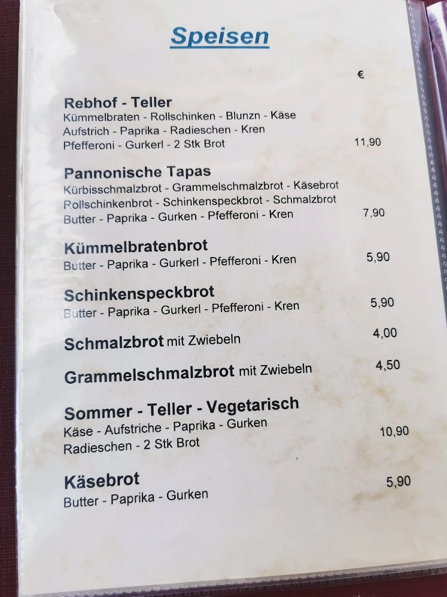 Speisekarte photo 2