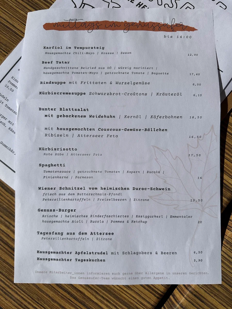 Speisekarte photo 4