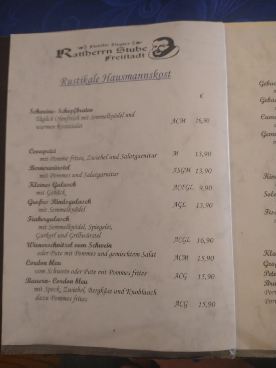 Speisekarte photo 3