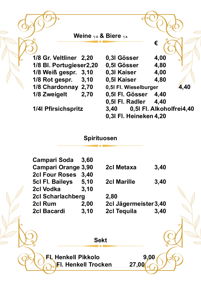 Speisekarte photo 2
