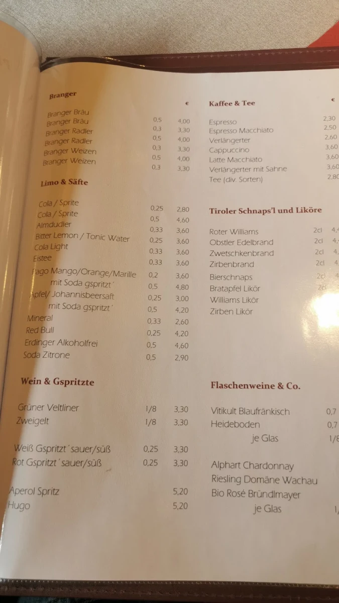 Speisekarte photo 5