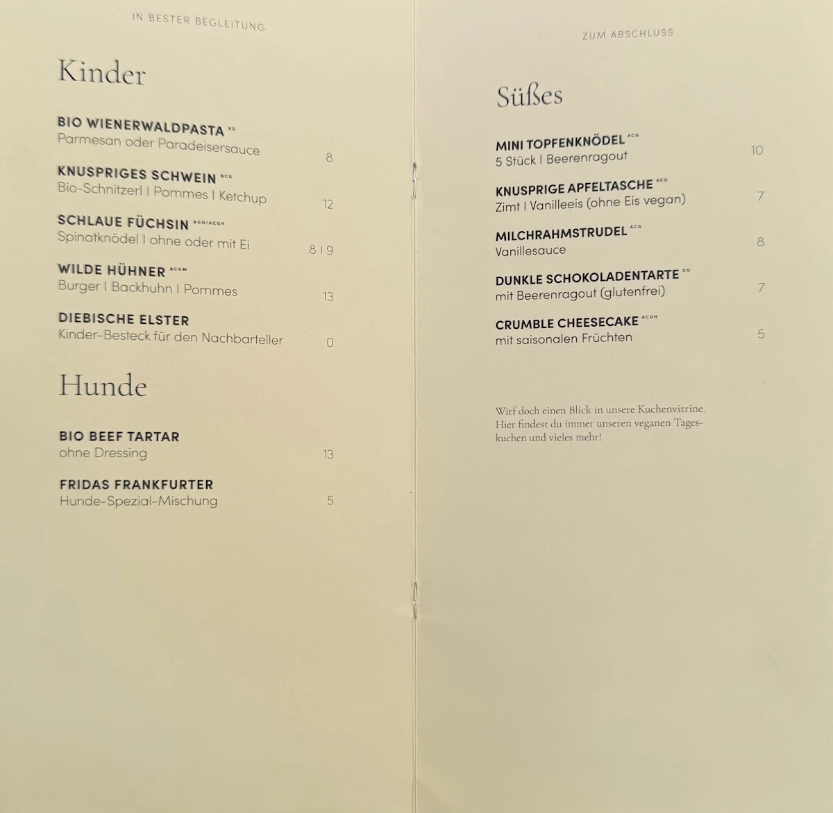 Speisekarte photo 1