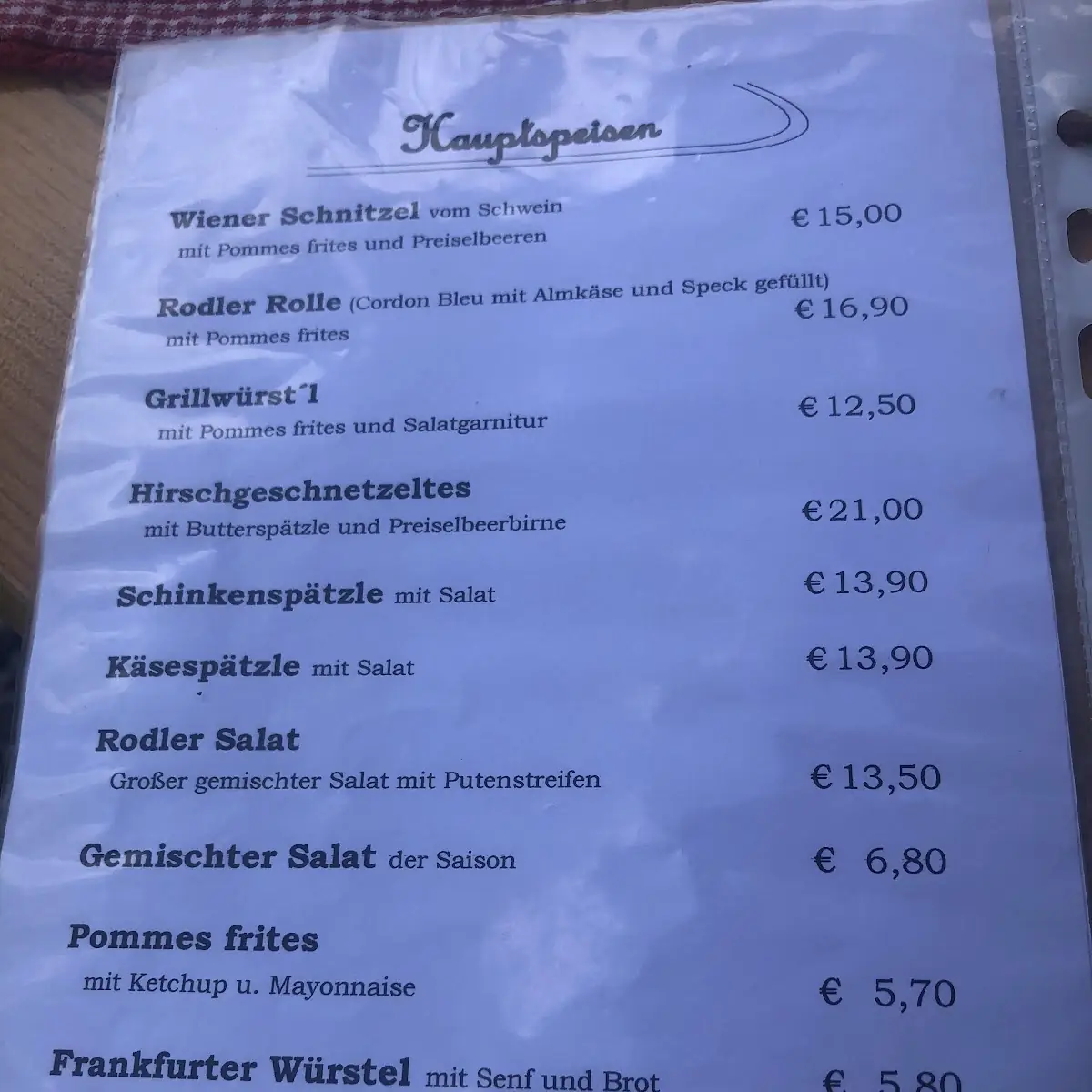 Speisekarte photo 7