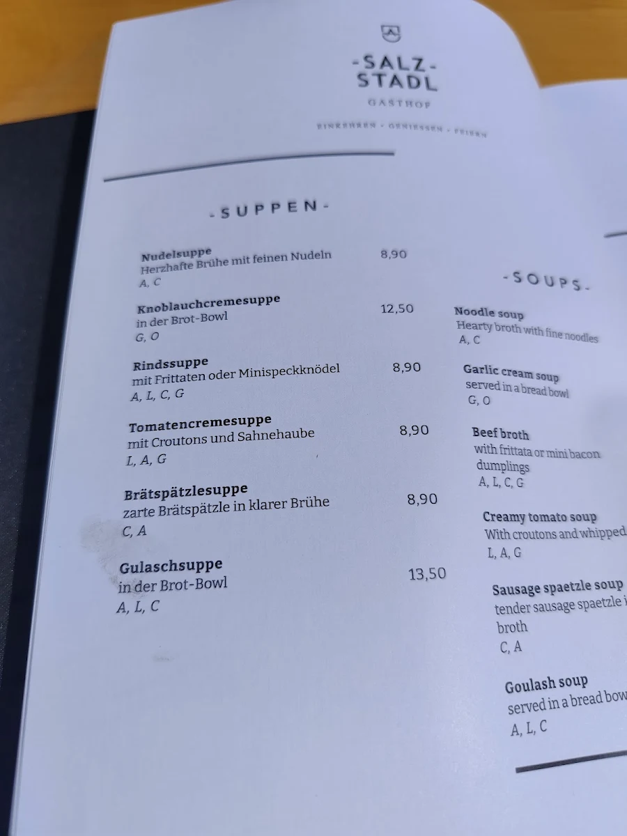 Speisekarte photo 2
