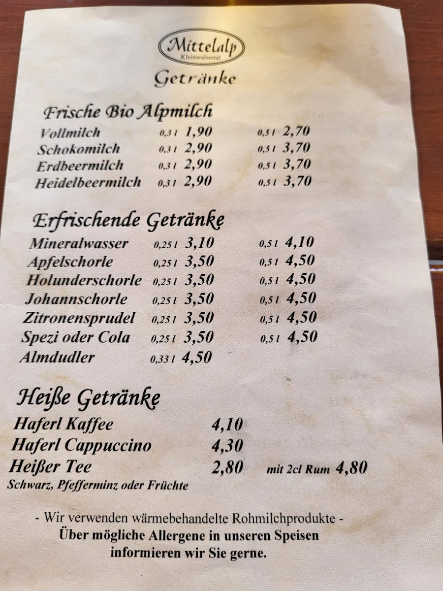 Speisekarte photo 1