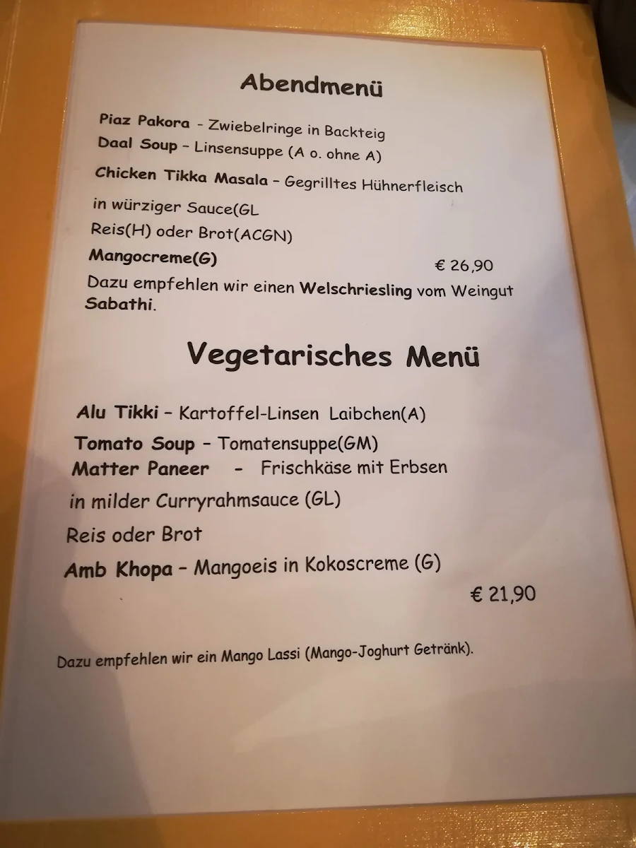 Speisekarte photo 2