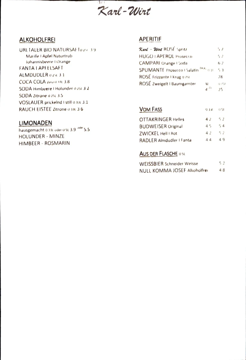 Speisekarte photo 5