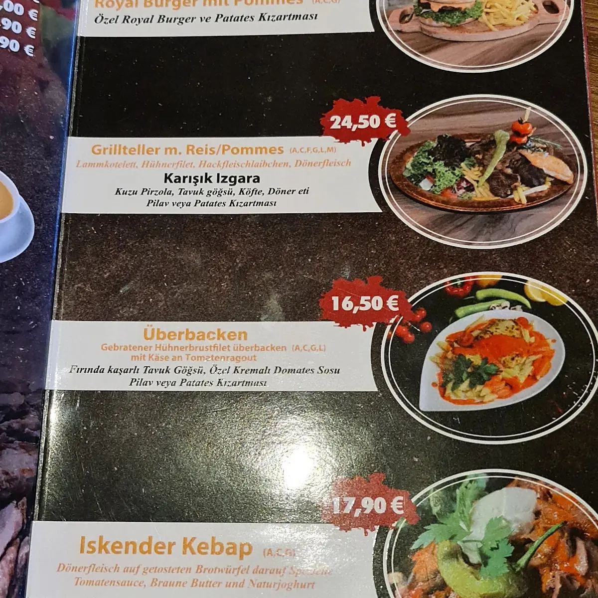 Speisekarte photo 2