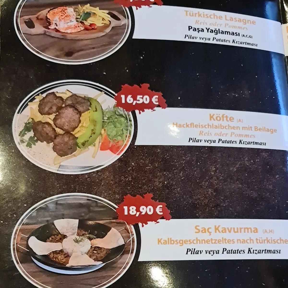 Speisekarte photo 3