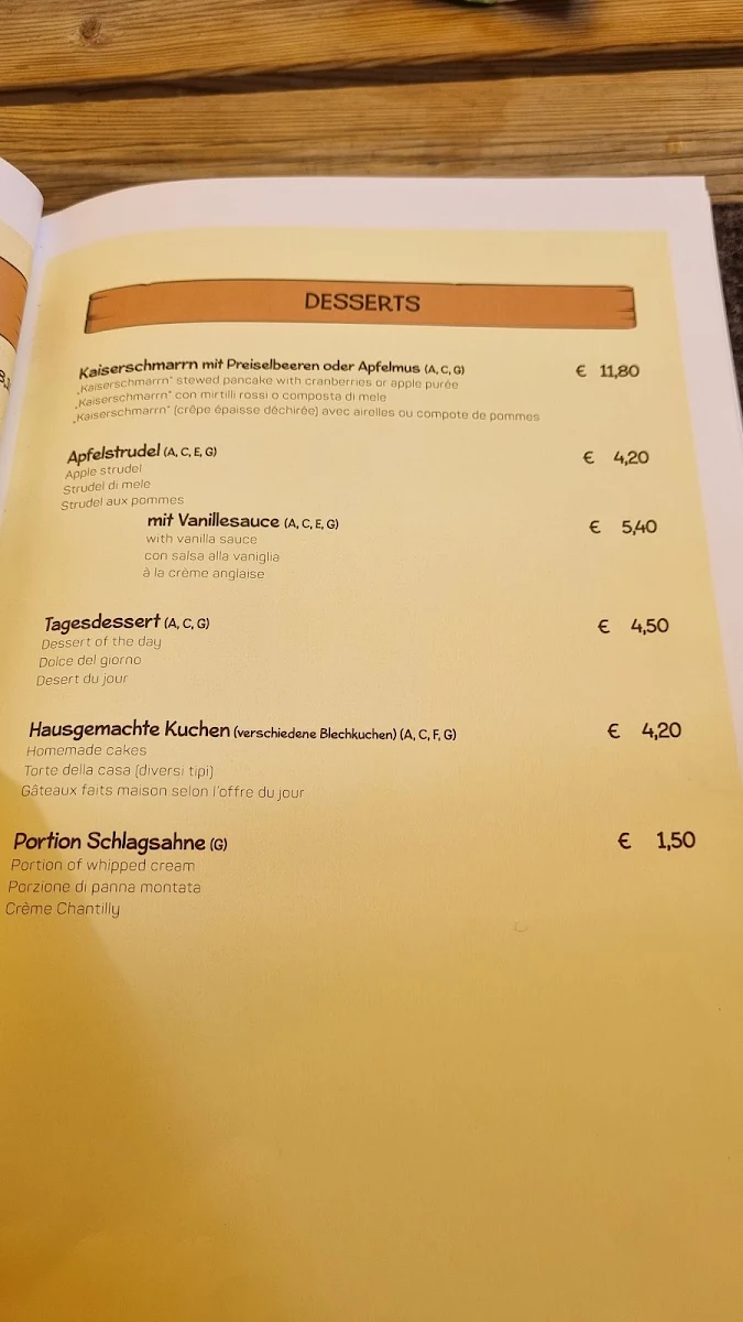 Speisekarte photo 2
