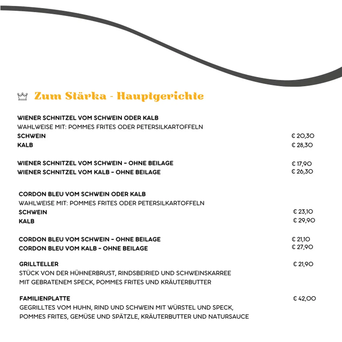 Speisekarte photo 2