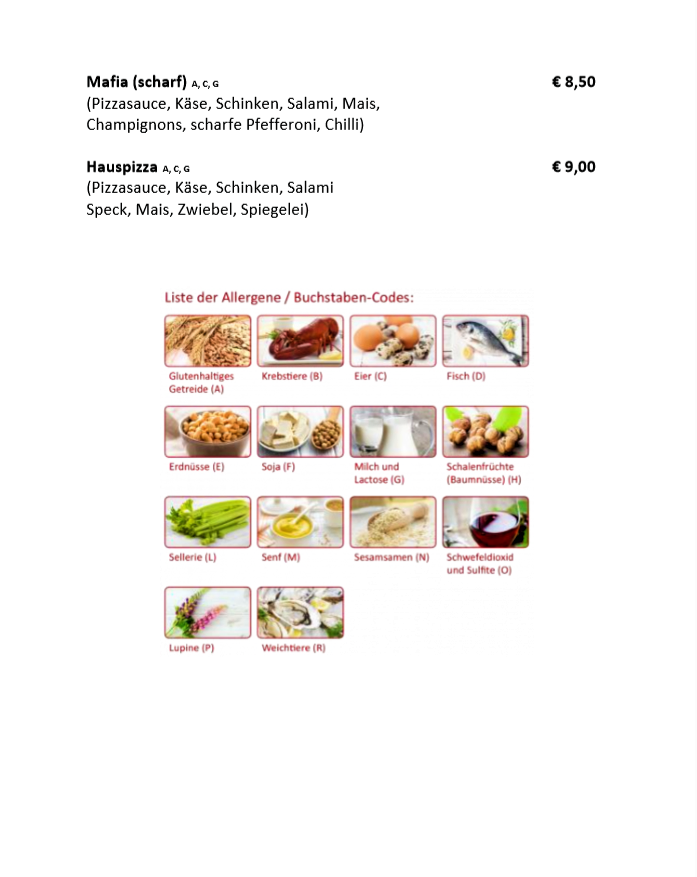 Speisekarte photo 2