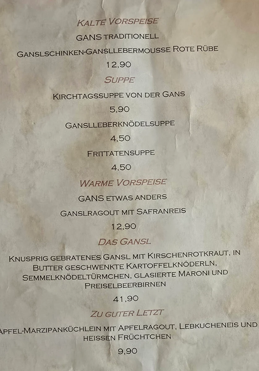 Speisekarte photo 2
