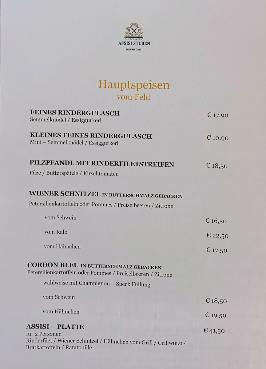 Speisekarte photo 1