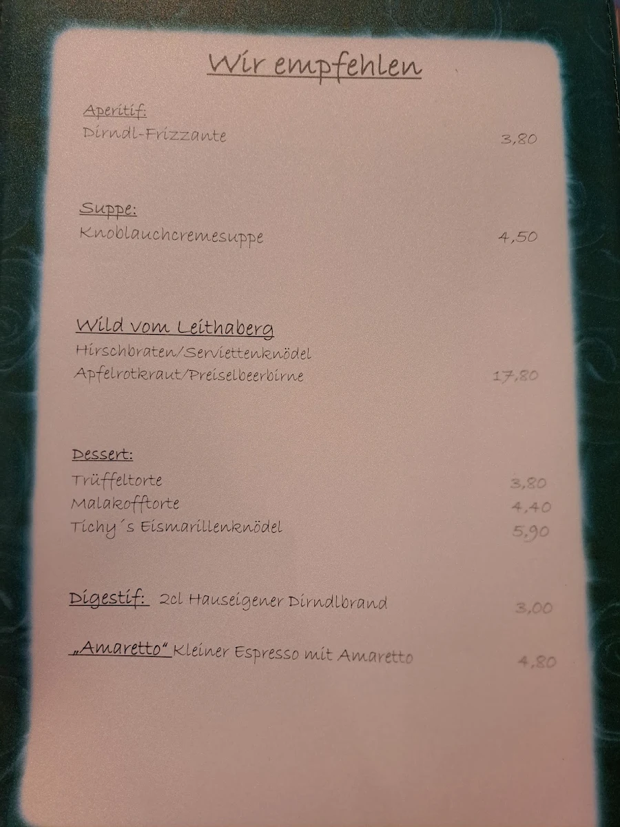 Speisekarte photo 2