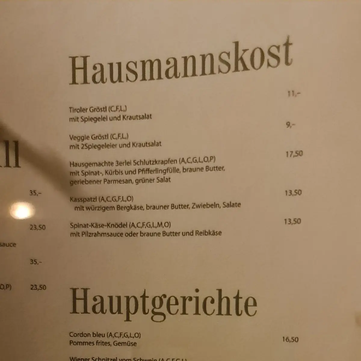 Speisekarte photo 6