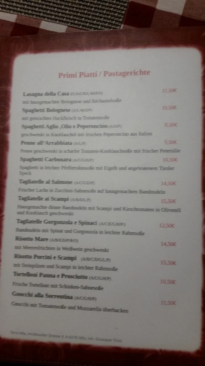 Speisekarte photo 9