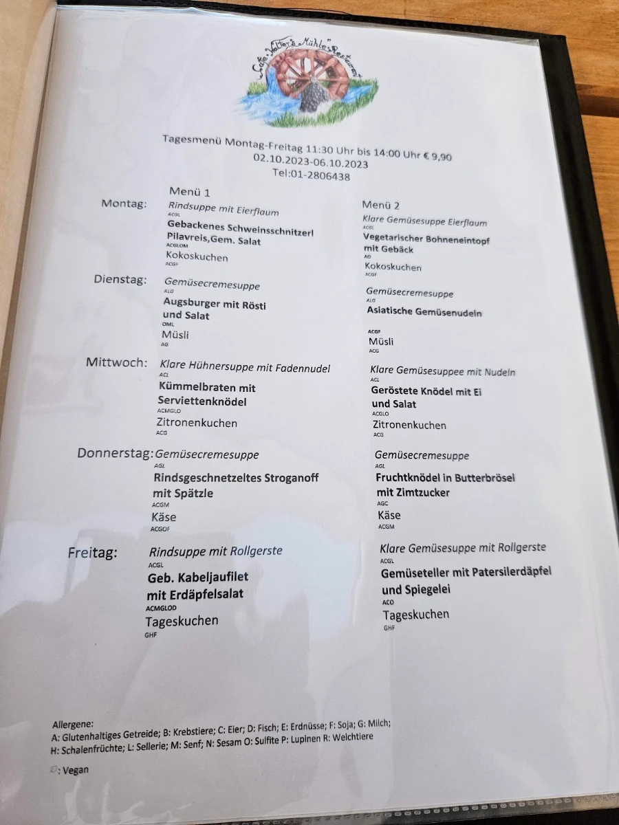 Speisekarte photo 3