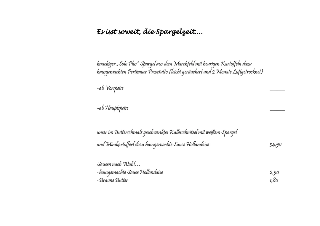 Speisekarte photo 5