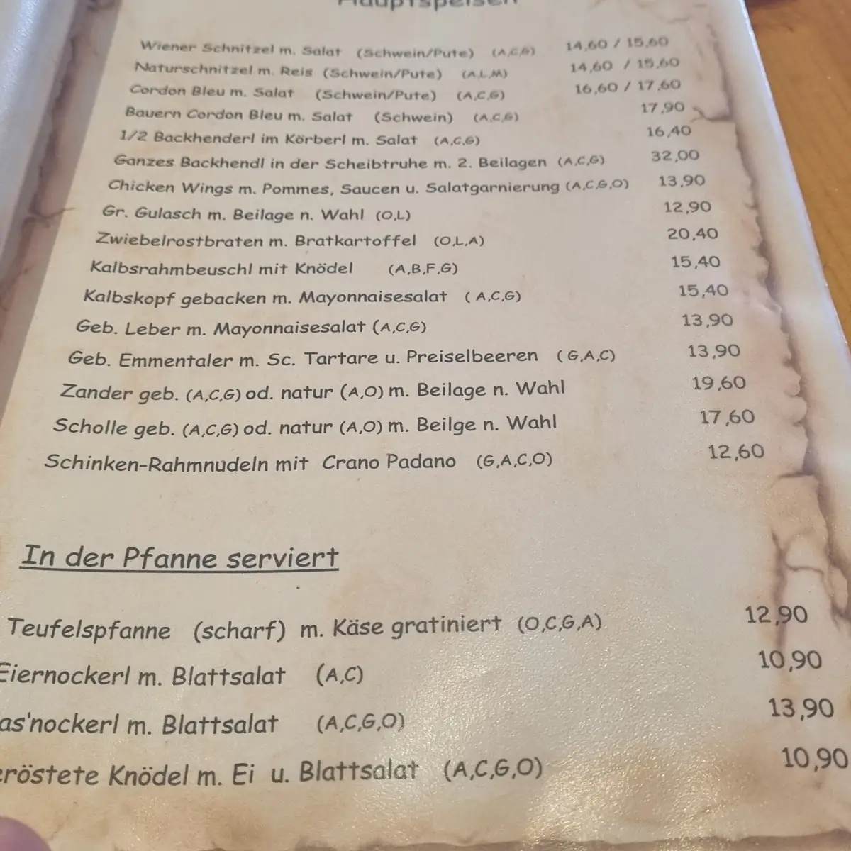 Speisekarte photo 3