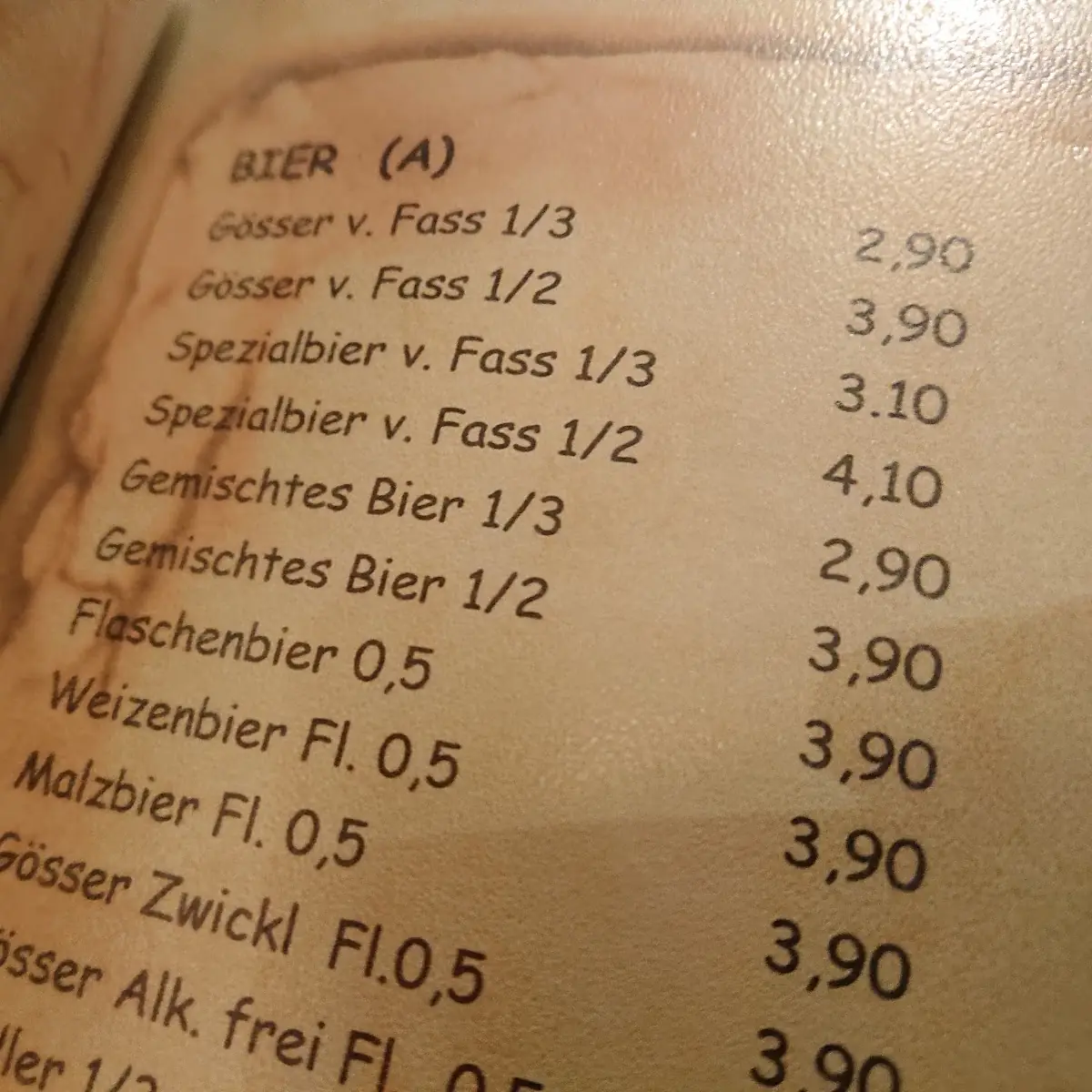 Speisekarte photo 5