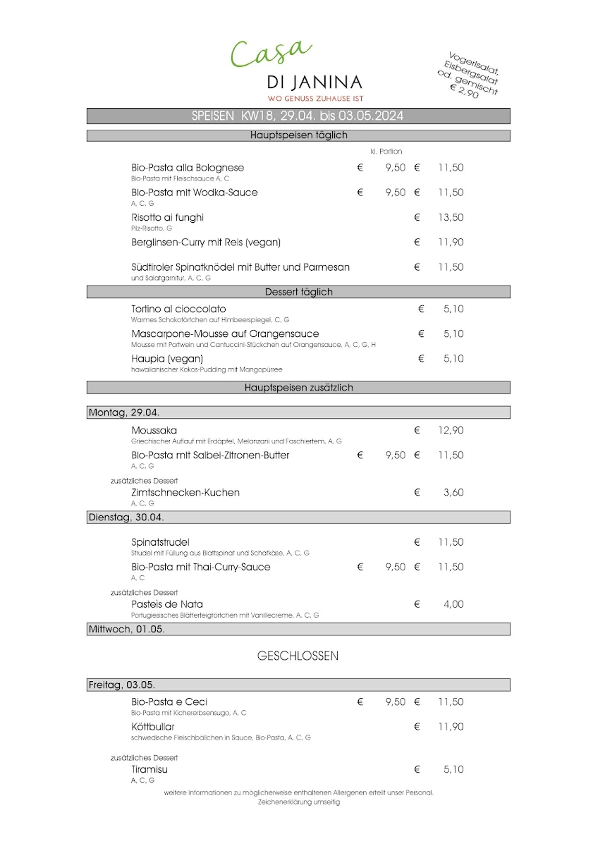 Speisekarte photo 7