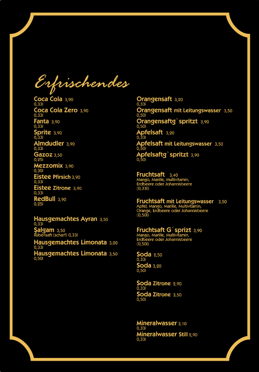 Speisekarte photo 2