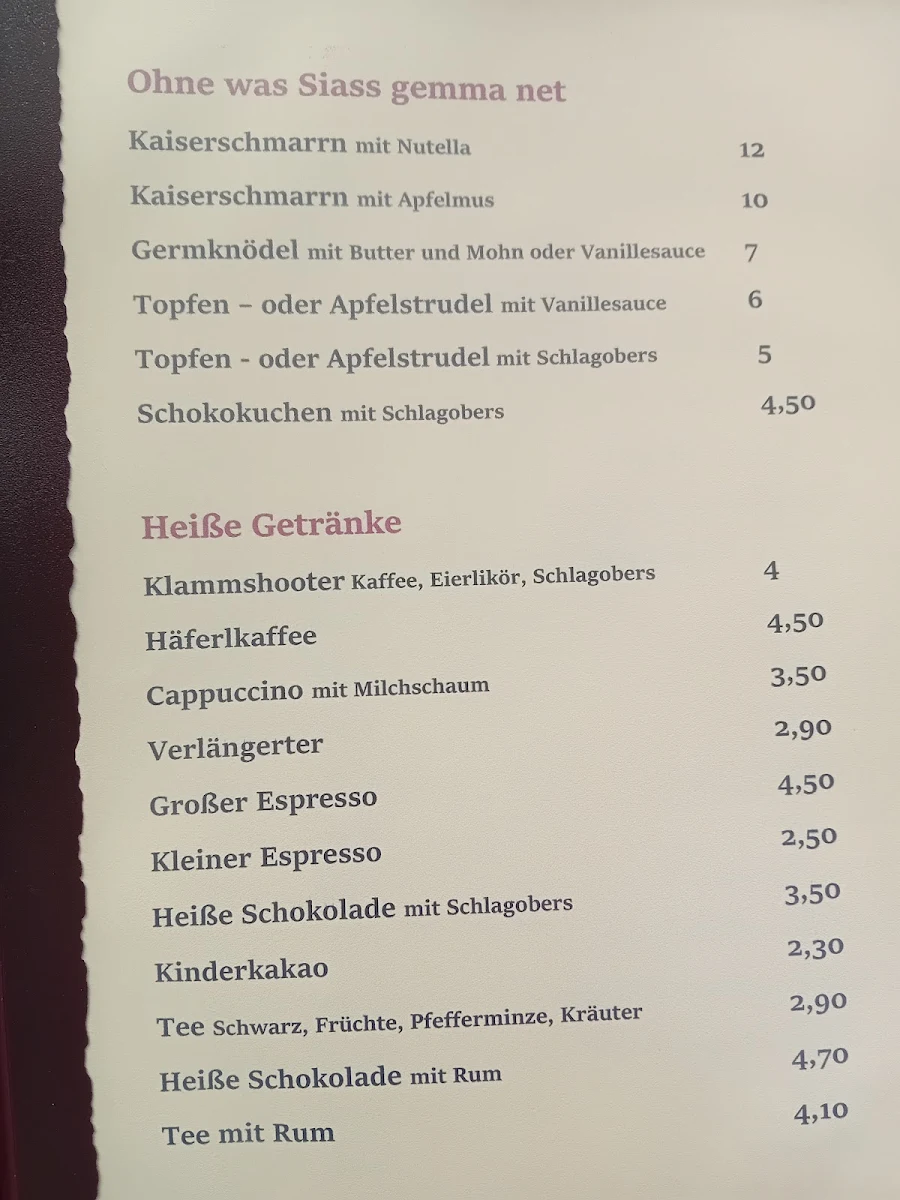Speisekarte photo 1
