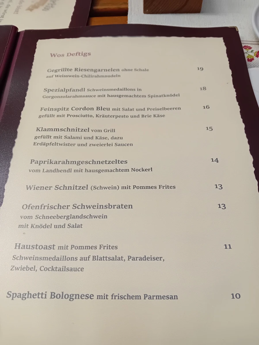 Speisekarte photo 3