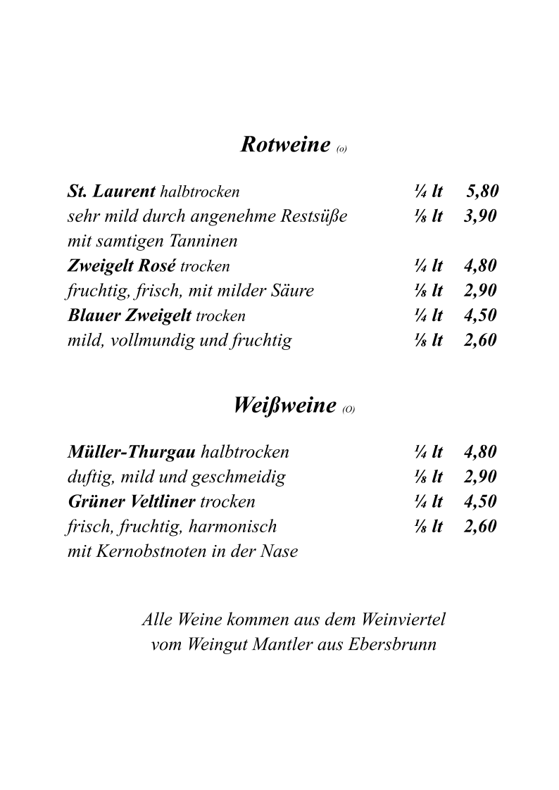 Speisekarte photo 1