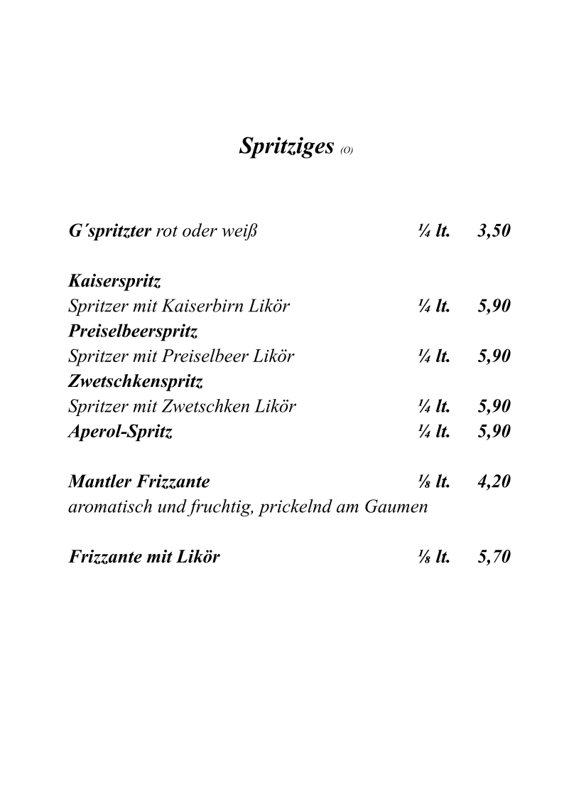 Speisekarte photo 9