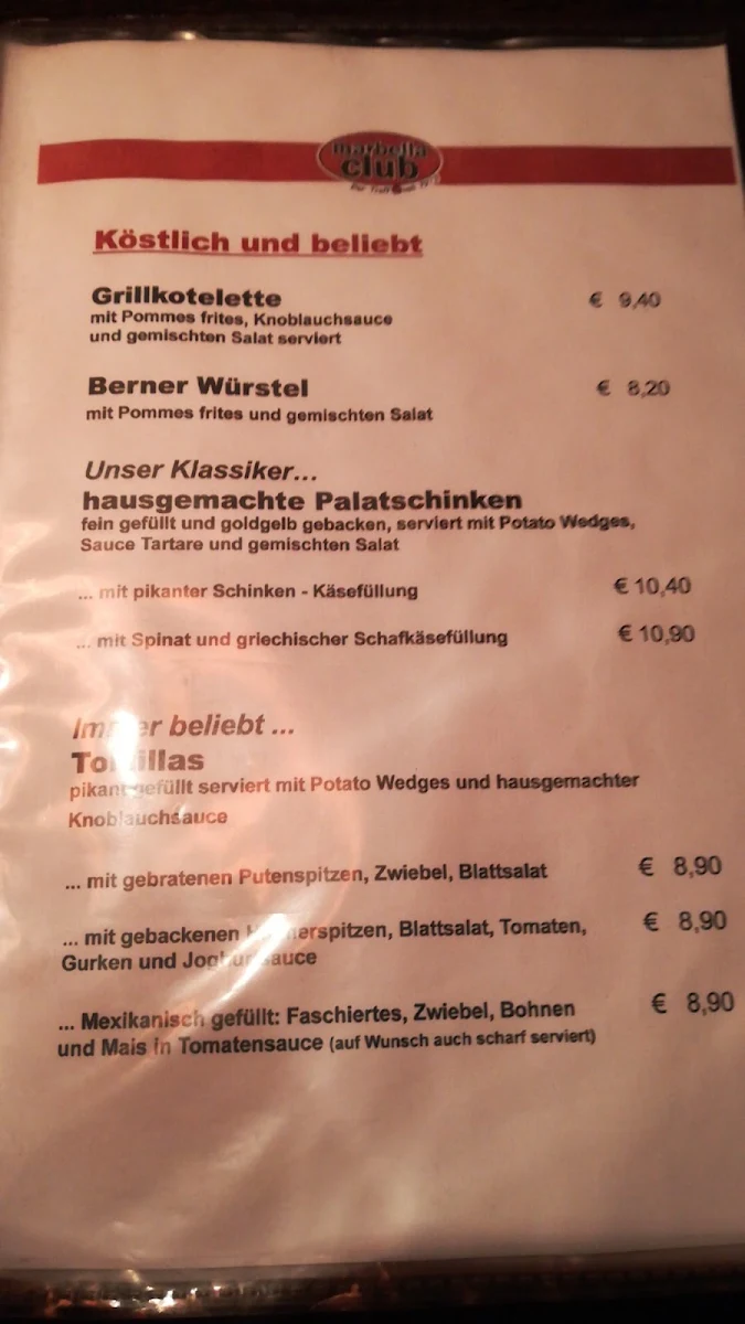 Speisekarte photo 1