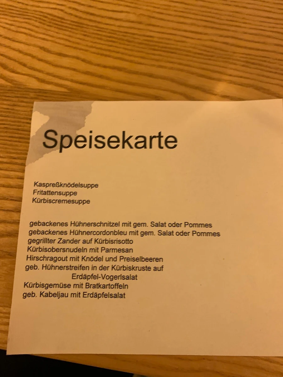 Speisekarte photo 2