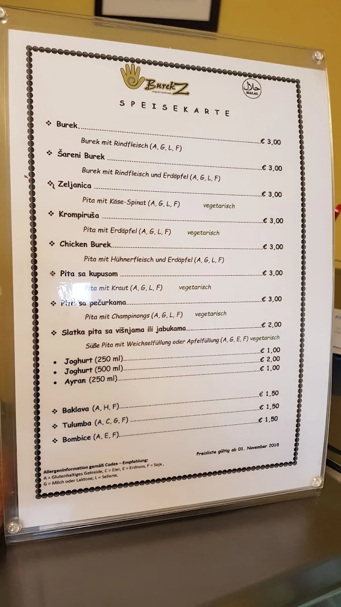Speisekarte photo 2