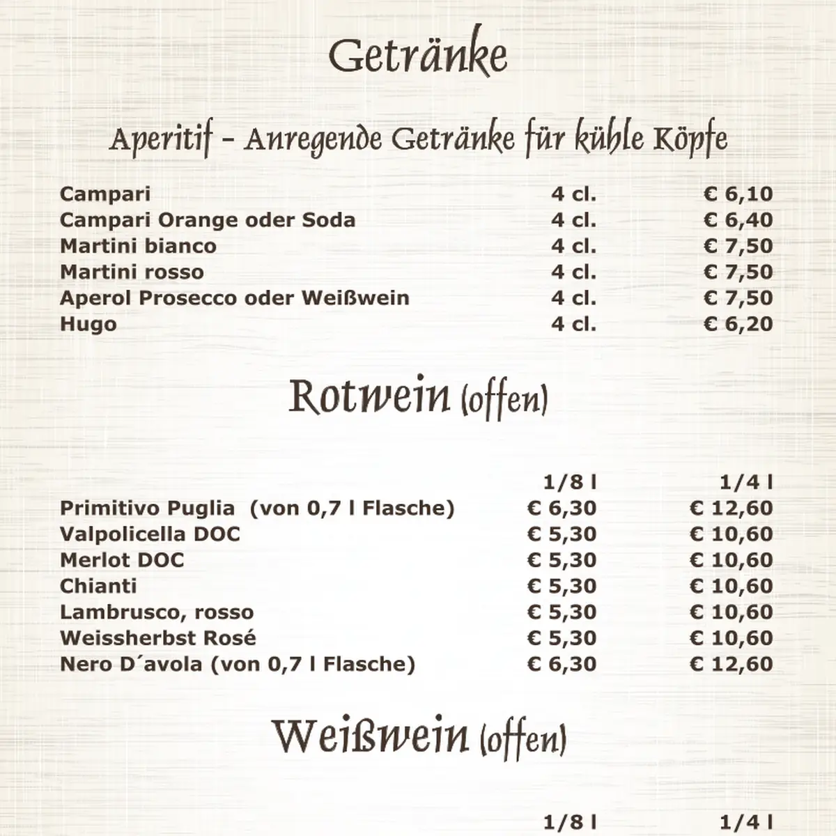 Speisekarte photo 7