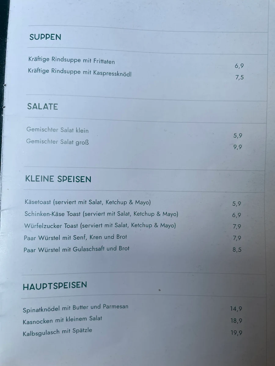 Speisekarte photo 1