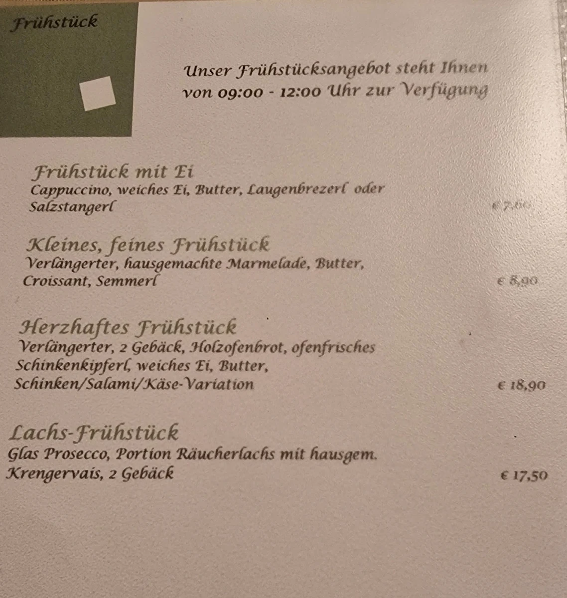 Speisekarte photo 5