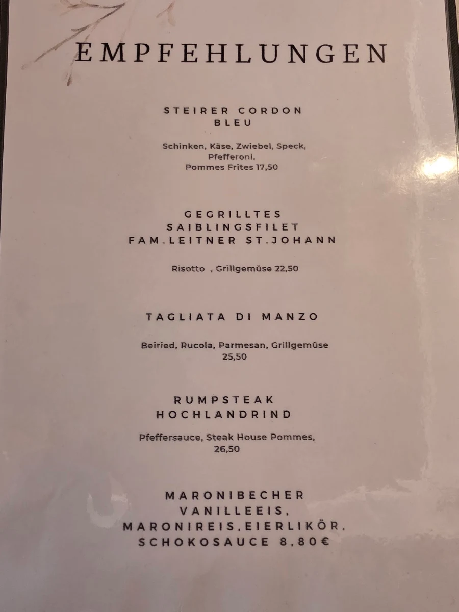Speisekarte photo 3