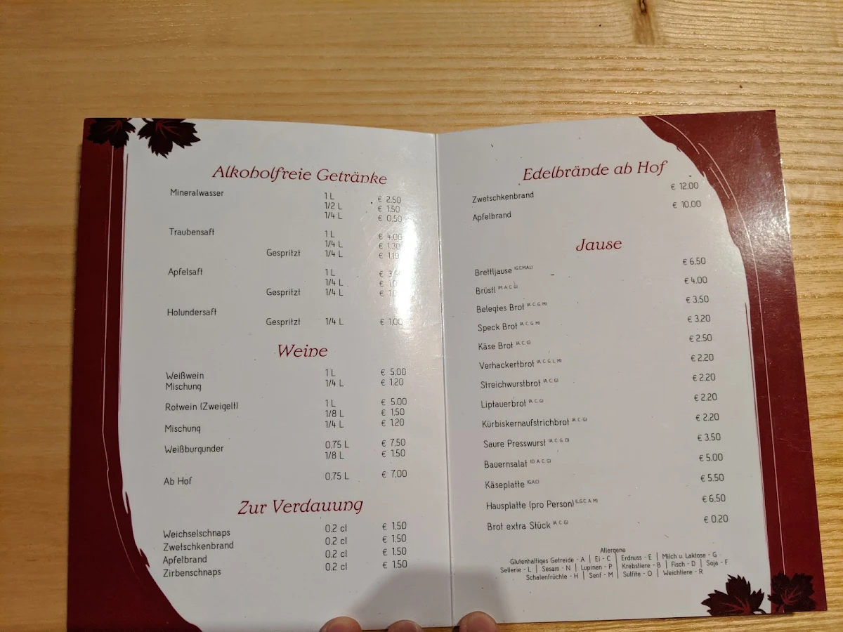 Speisekarte photo 1