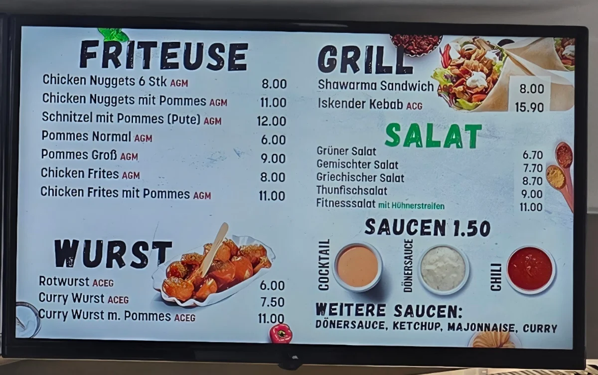Speisekarte photo 3