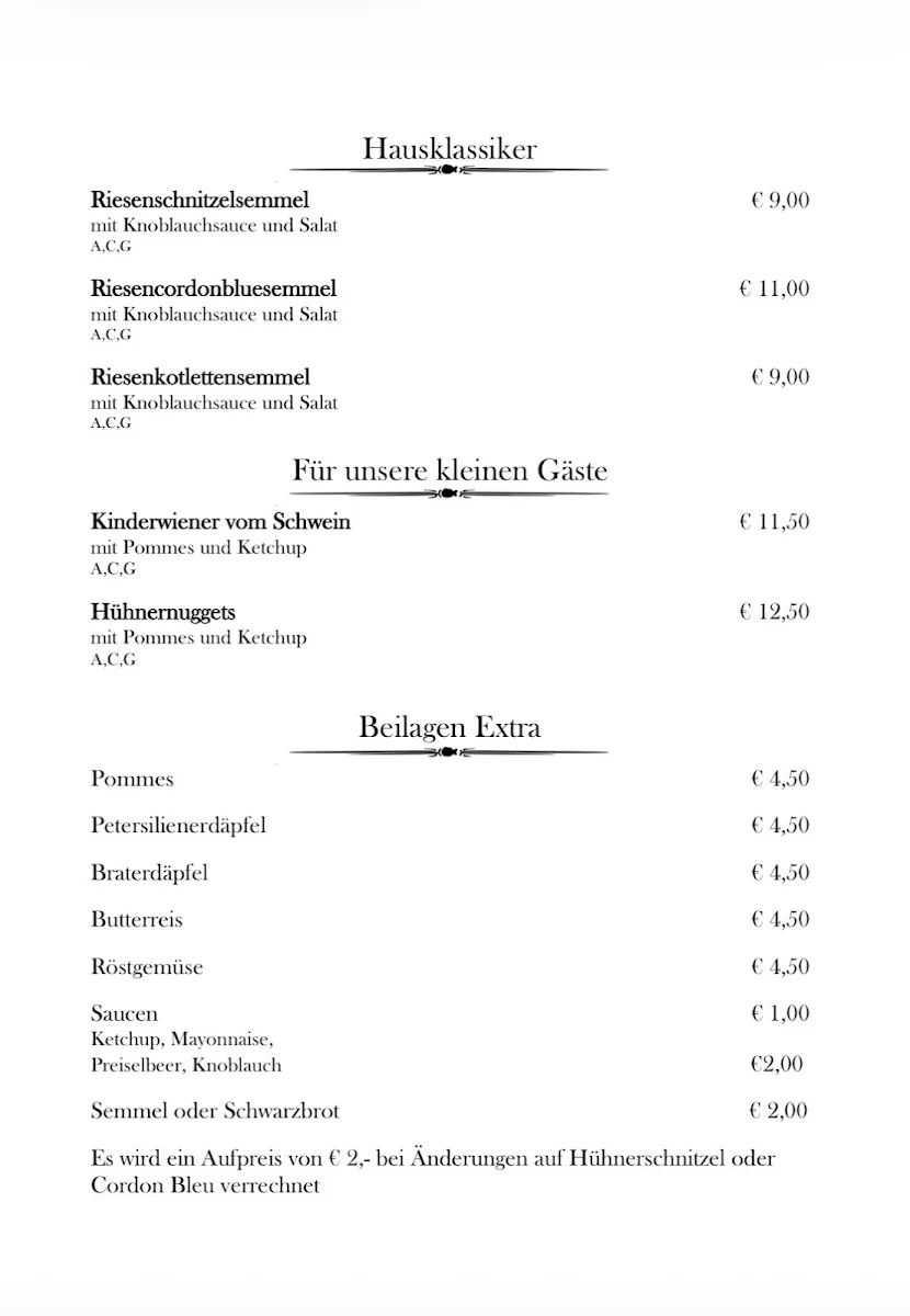 Speisekarte photo 3