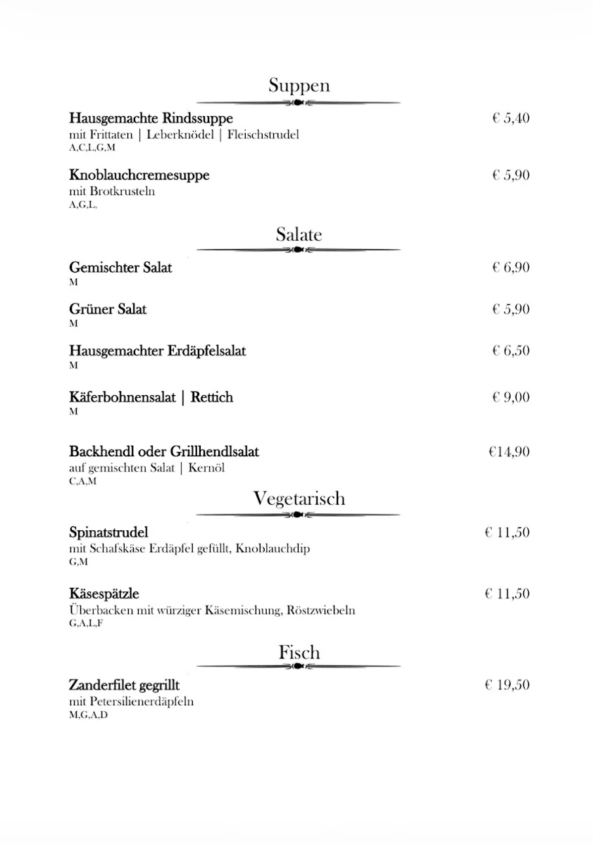 Speisekarte photo 4