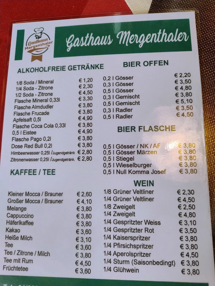 Speisekarte photo 1