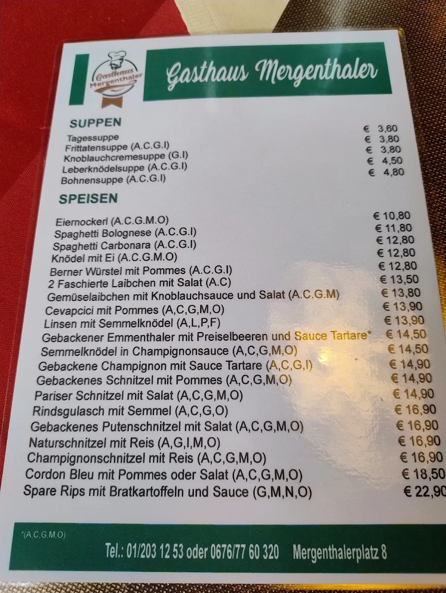 Speisekarte photo 3