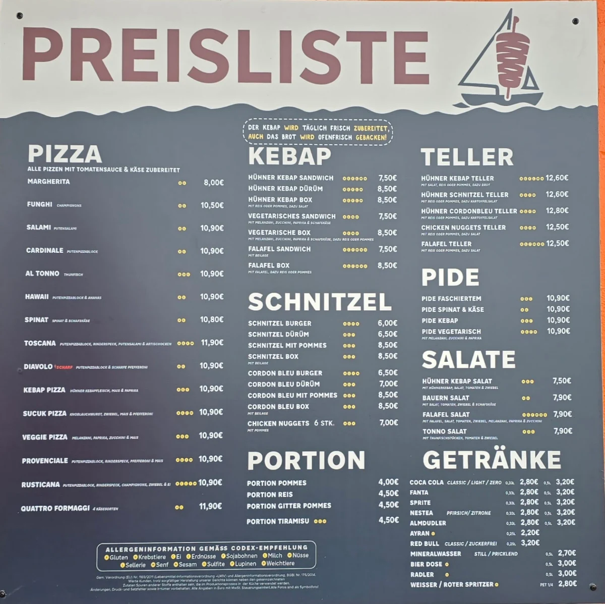 Speisekarte photo 1