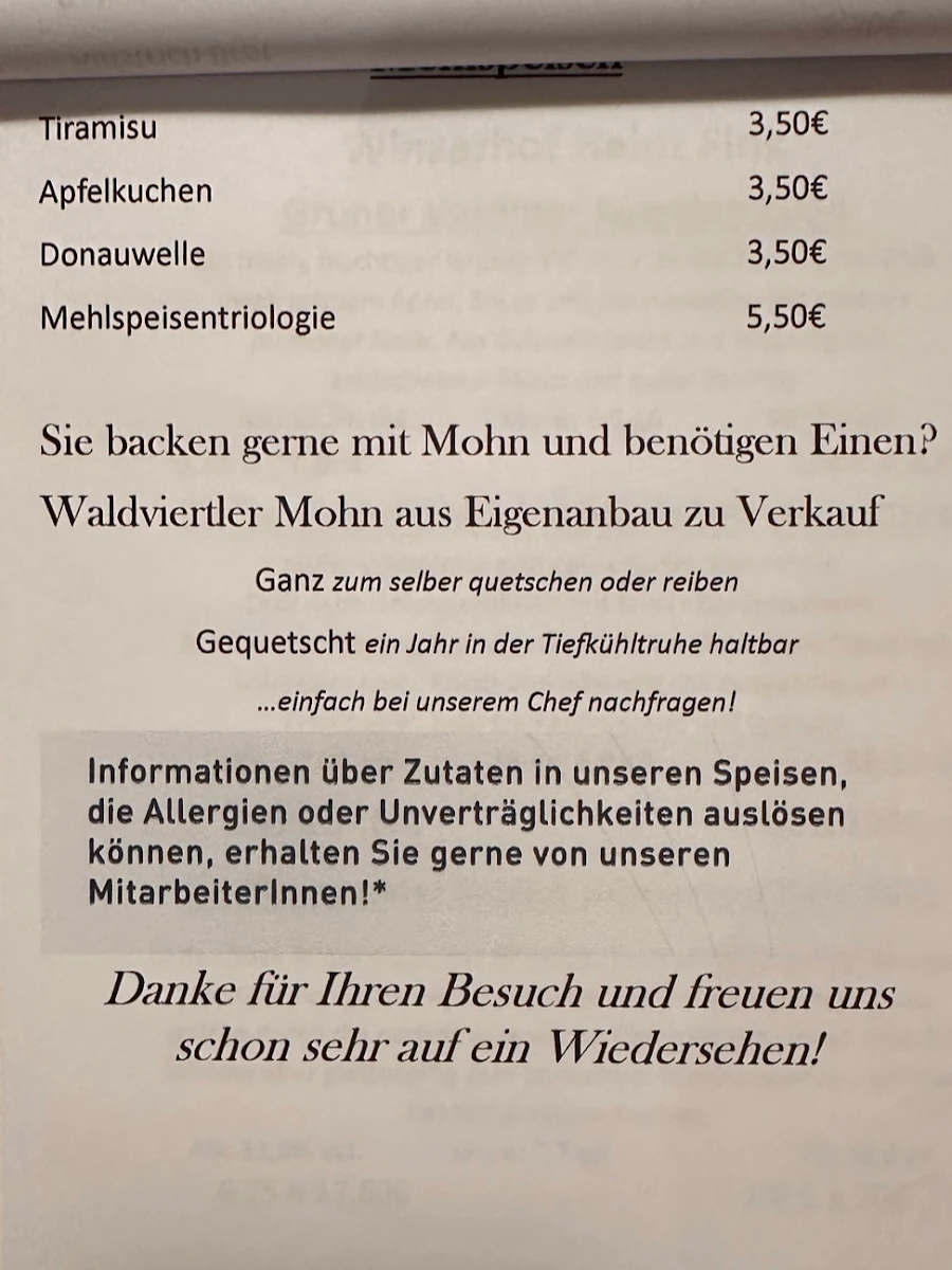 Speisekarte photo 1