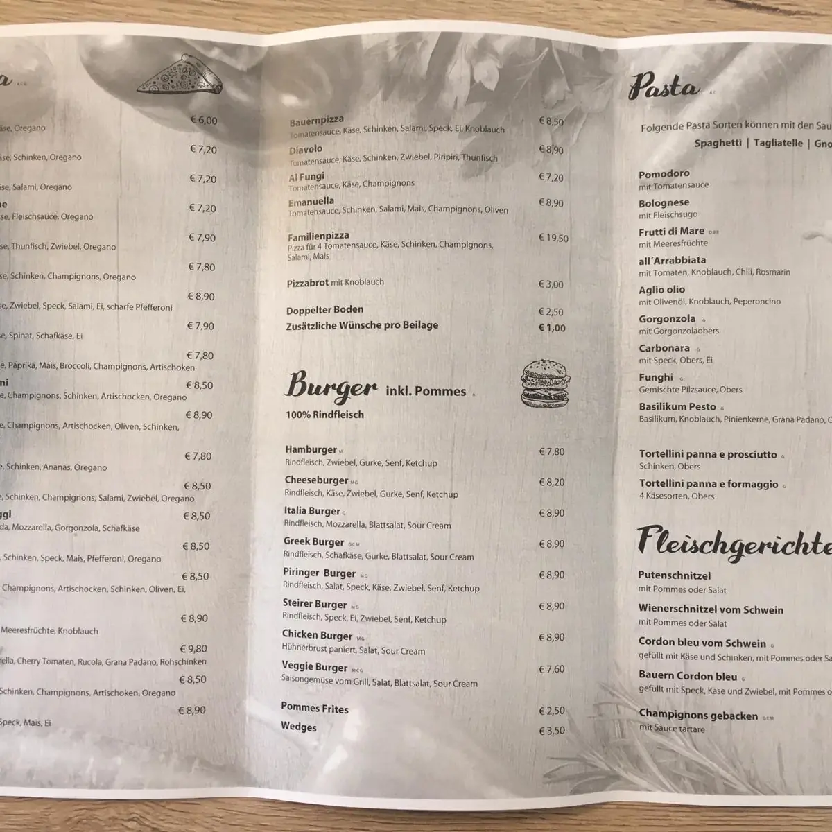 Speisekarte photo 2