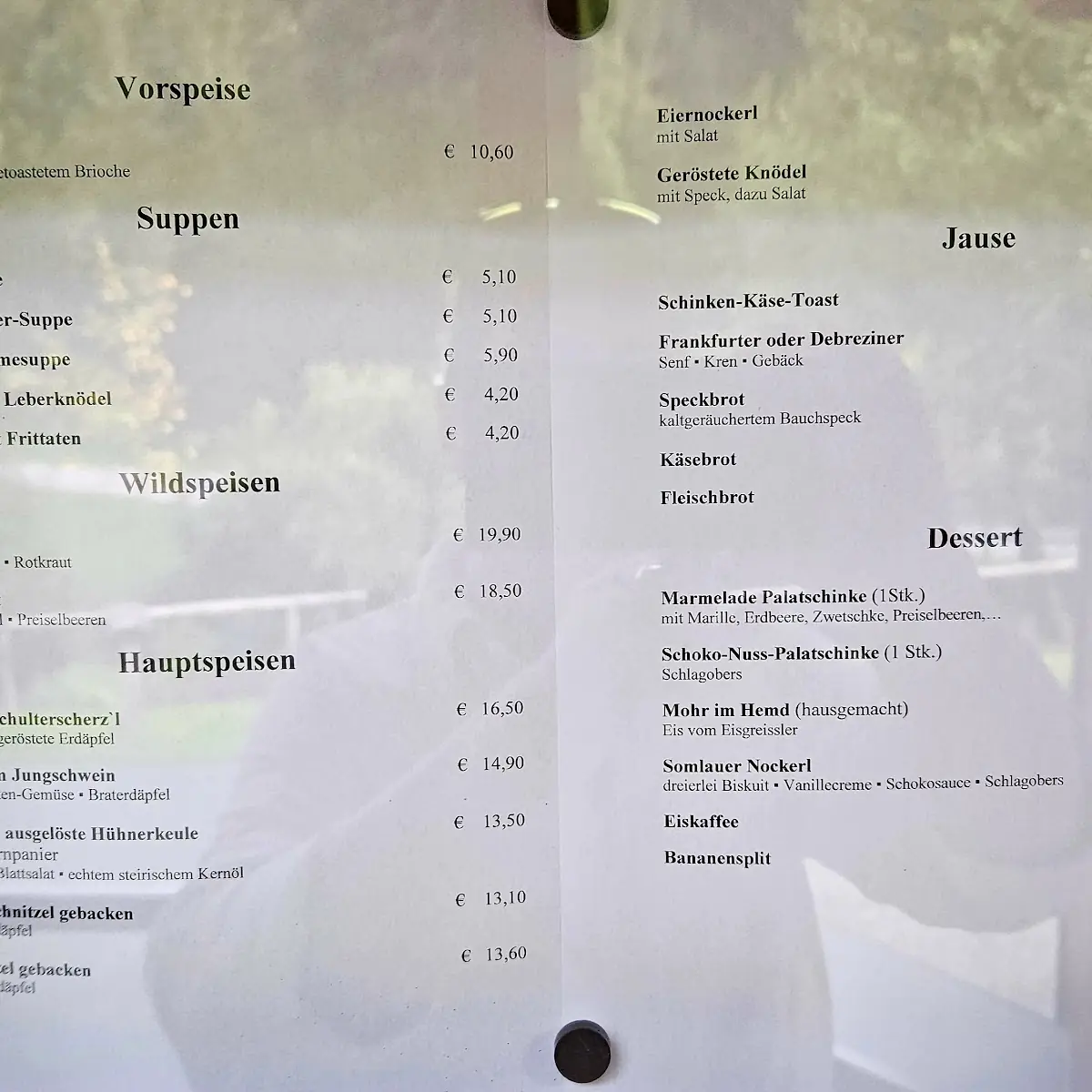 Speisekarte photo 1
