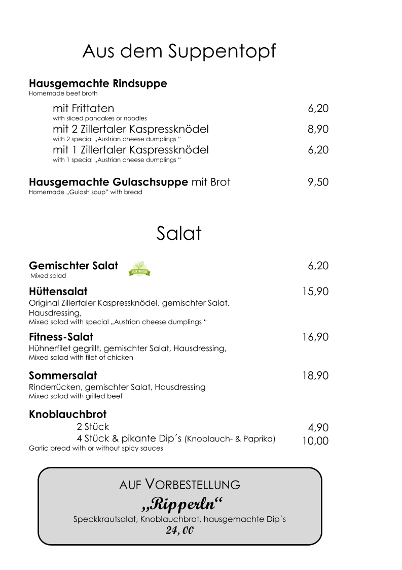 Speisekarte photo 5