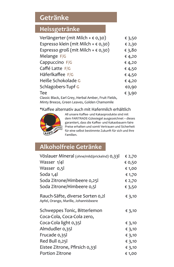 Speisekarte photo 1